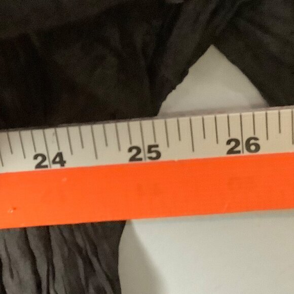 Vtg Lynn Ritchie Black 100% Silk Lace Trim Open Front Blazer Jacket Women XL - Picture 9 of 10